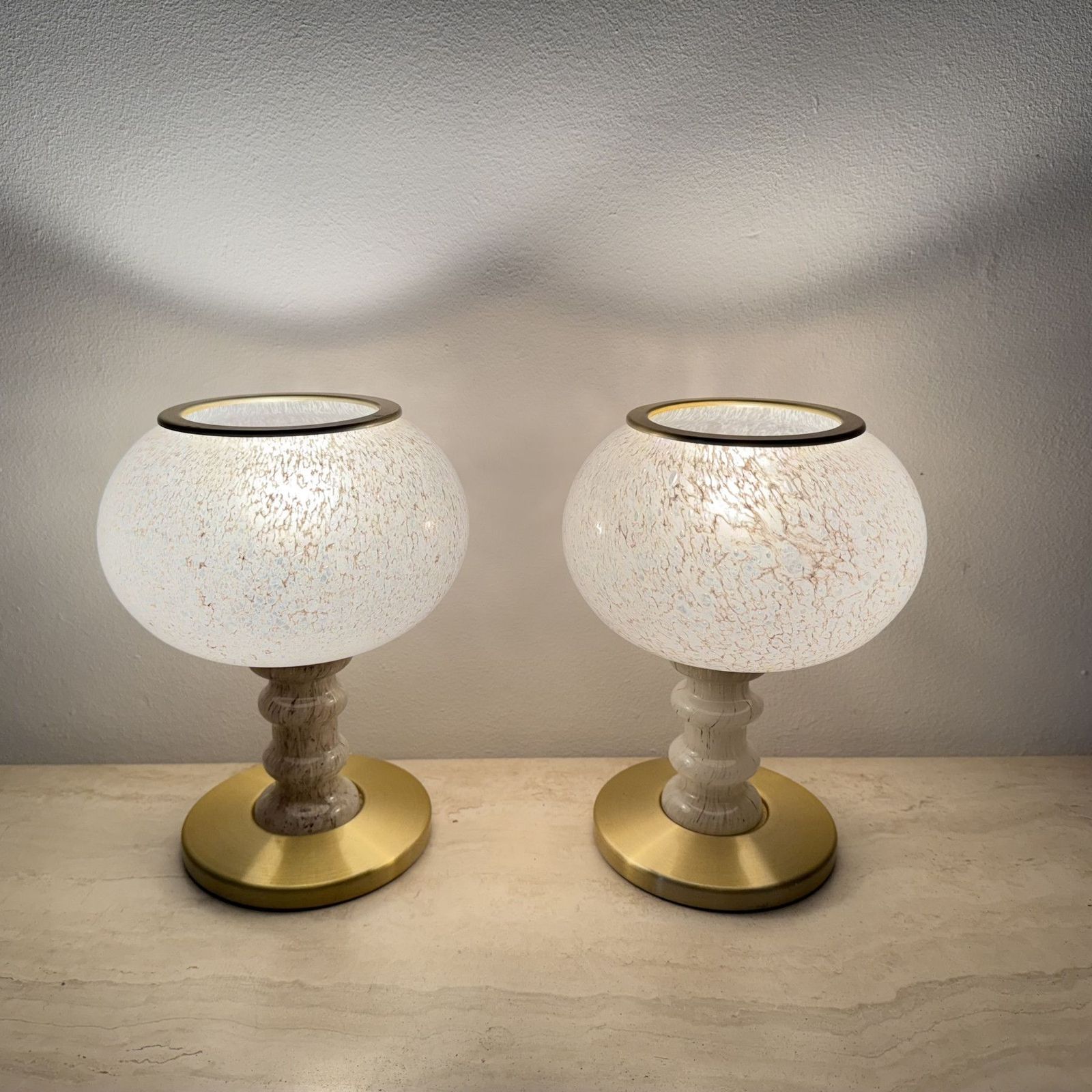 Set Van 2 Tafellampen, Jaren 1970, Duitsland photo for sale
