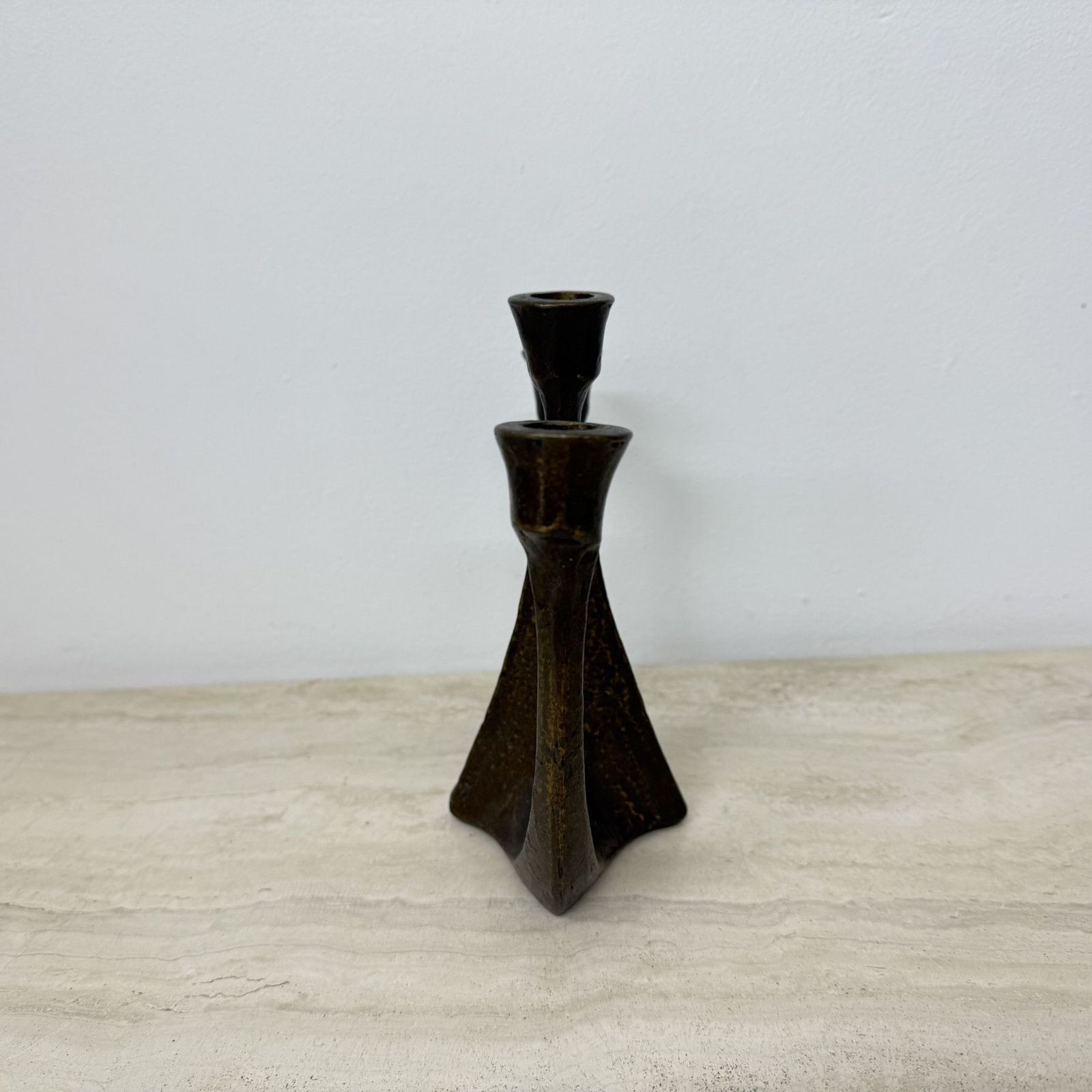 Brutalistische Bronzen Kandelaar Van Horst Dalbeck, Jaren 1970, Duitsland photo for sale