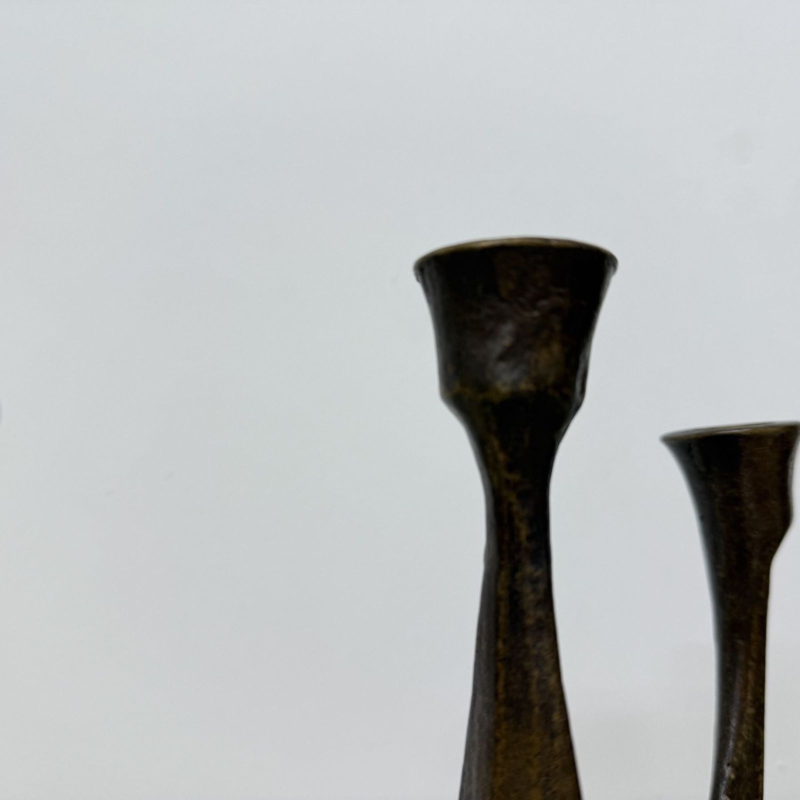 Brutalistische Bronzen Kandelaar Van Horst Dalbeck, Jaren 1970, Duitsland photo Woonaccessoires
