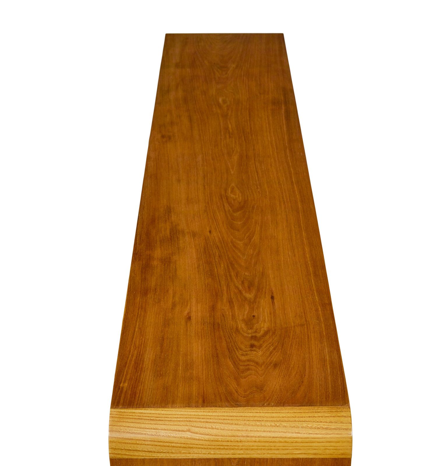 Swedish Mid Century Burr Elm Low Open Bookcase photo vintage