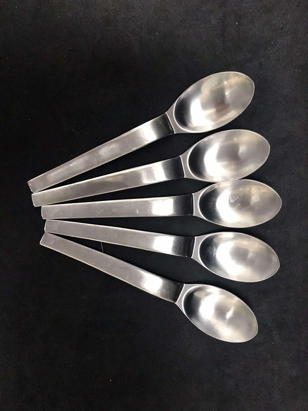 Modernist Flatware Spare Small Spoons Set 5 Carl Auböck Design For Morinox And Amboss 50s Post Modern Lunik 2060 Modern Austrian Design photo Home Decor