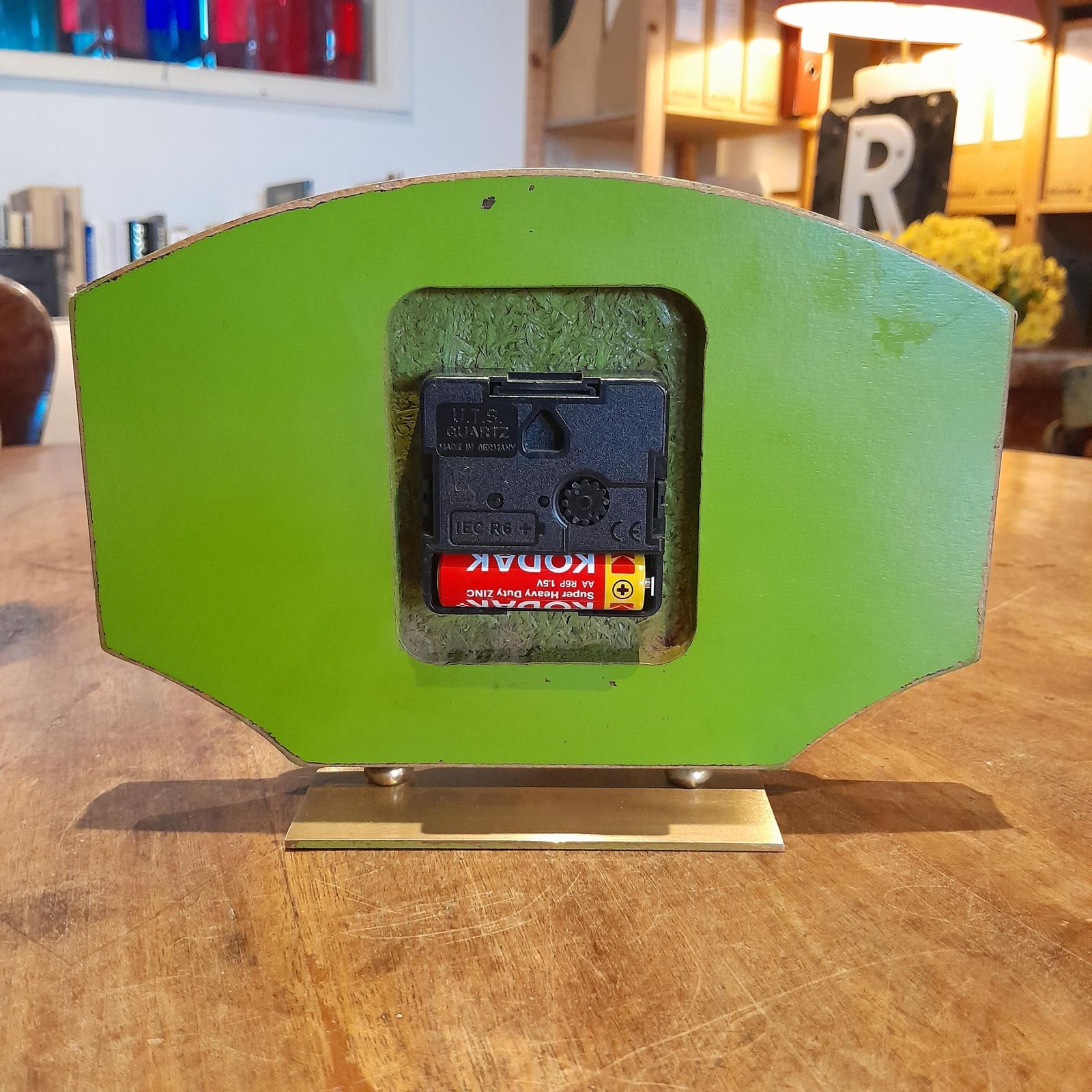 English Retro Clock By Metamec In Green, Mantel Clock, Home Decor, Retro Art photo 69.0