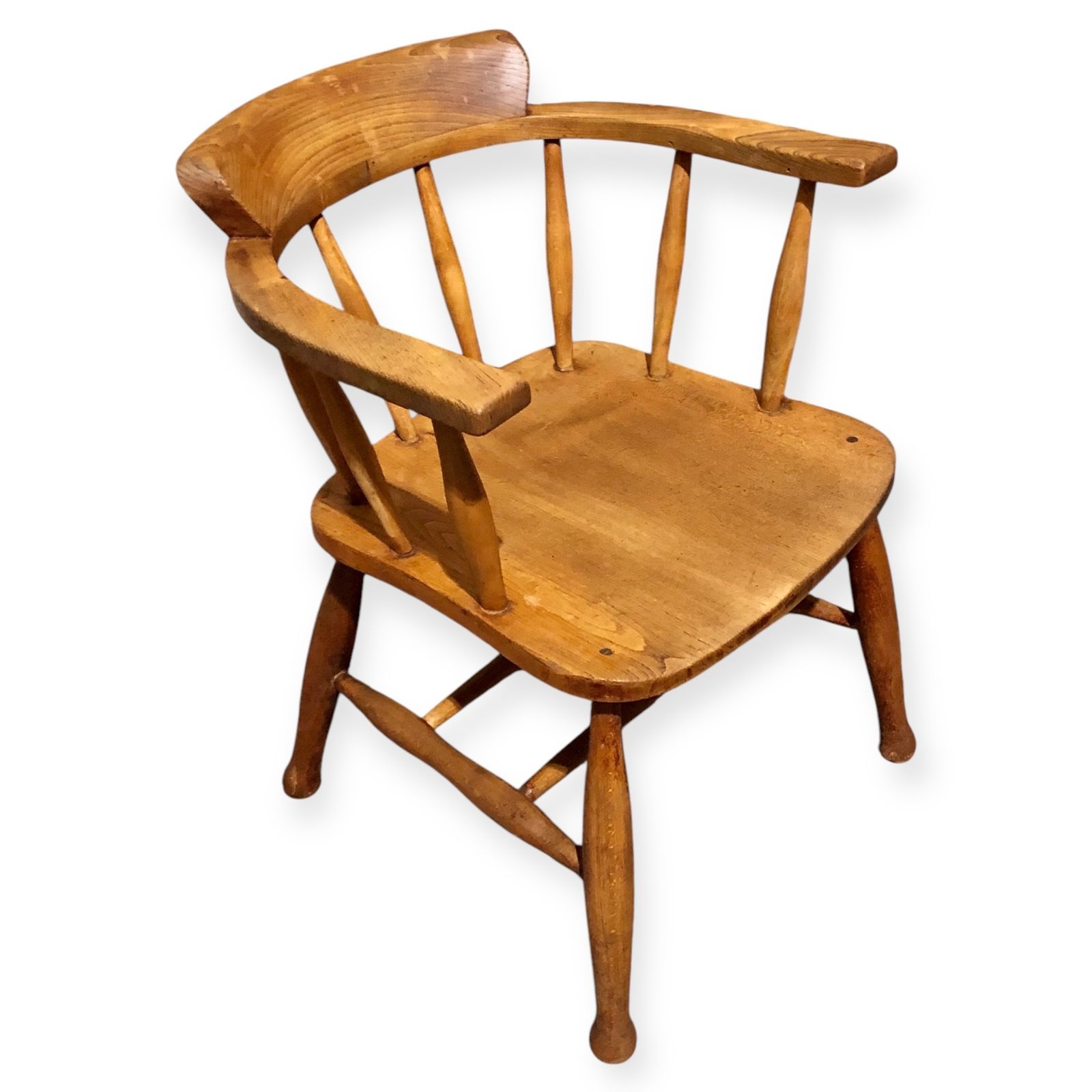 Handsome Pair Of Vintage Desk Chairs / Smokers Bows photo 369.0