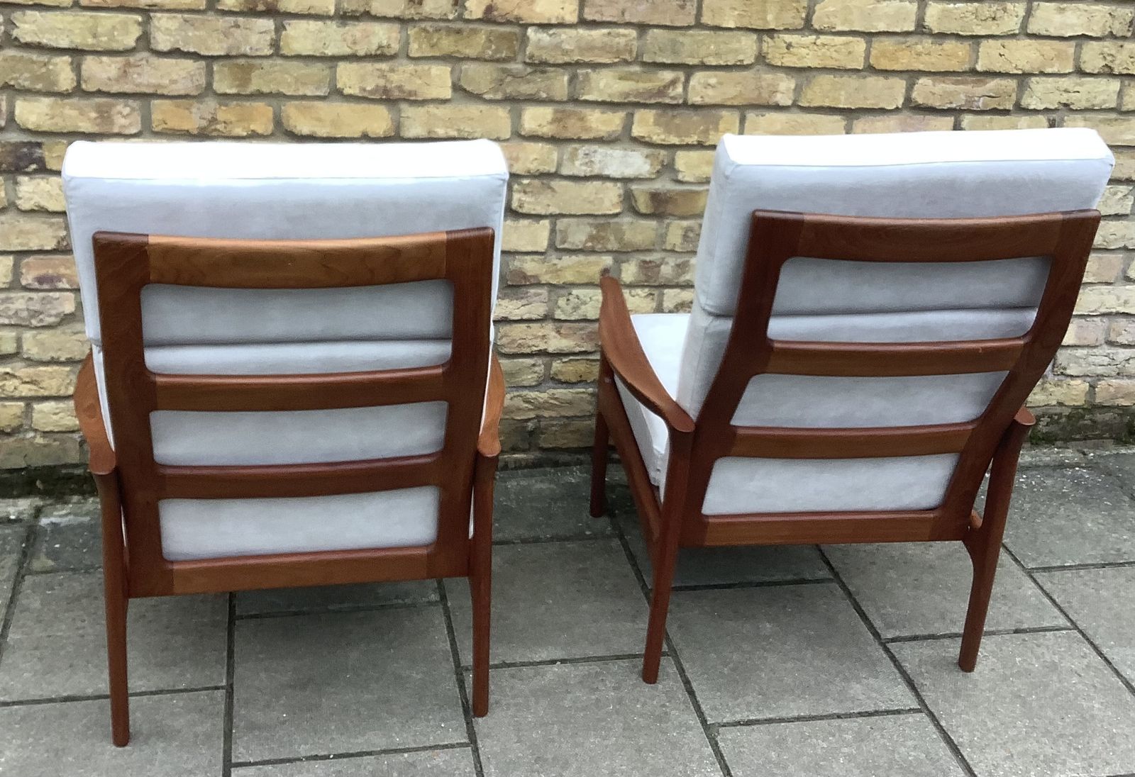 A Pair Of 1960s Danish Armchairs Attributed To Illuminate Wikkelsoe photo for sale