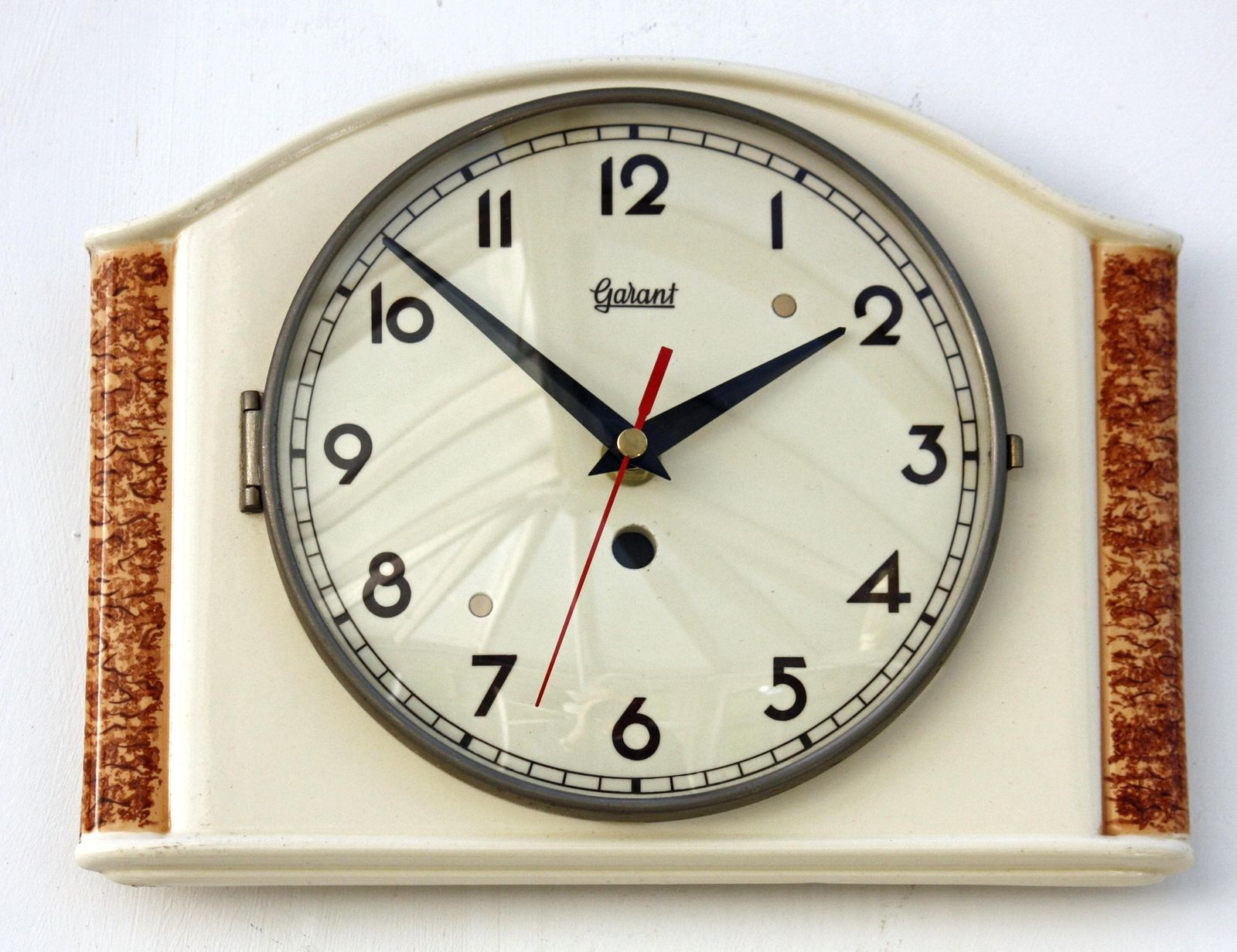 Vintage Garant Wall Clock   Ceramic Retro Style Mid Century Style Antique German Clock Gift Off The Wall Clocks