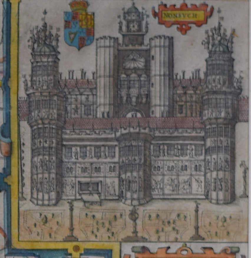 Map Of The County Of Surrey, Described And Divided Into Hundreds, Engraving By John Speede photo furniture