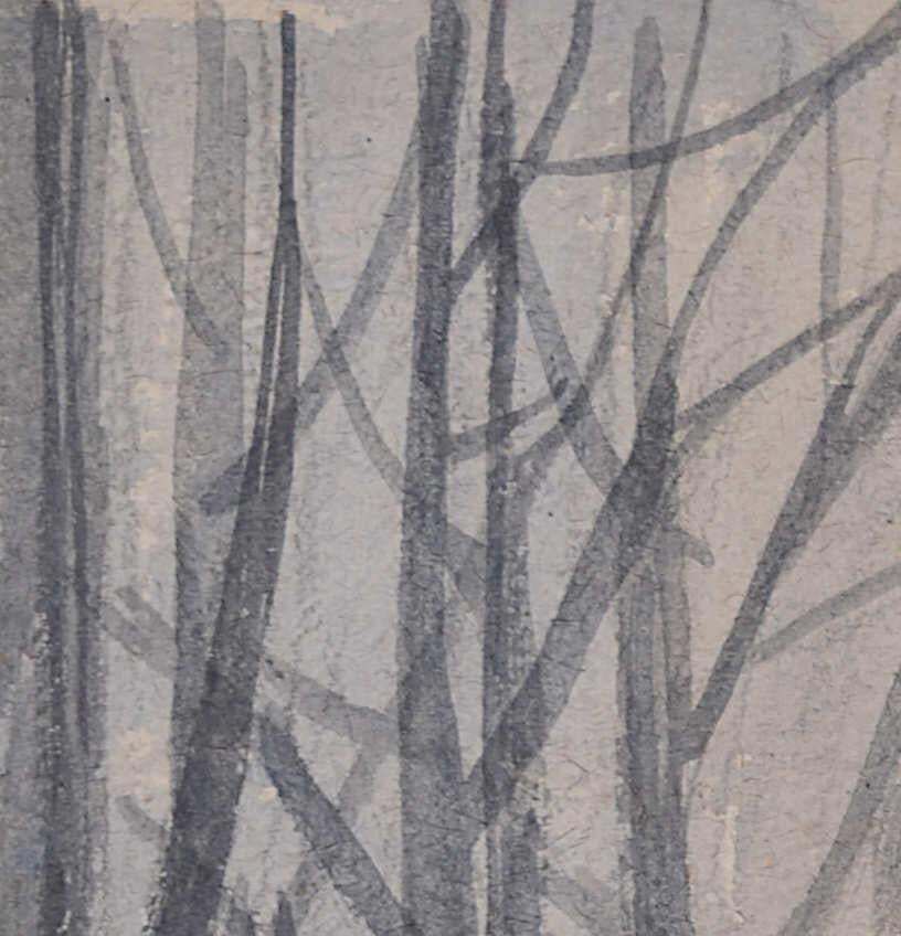 Two Woodcutters,  Watercolour By George Bissill photo Art