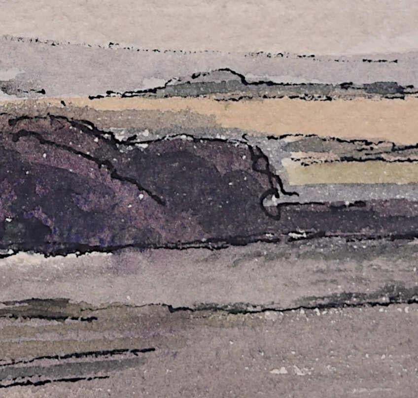 Rural Landscape Scene, Watercolour By George Bissill photo furniture