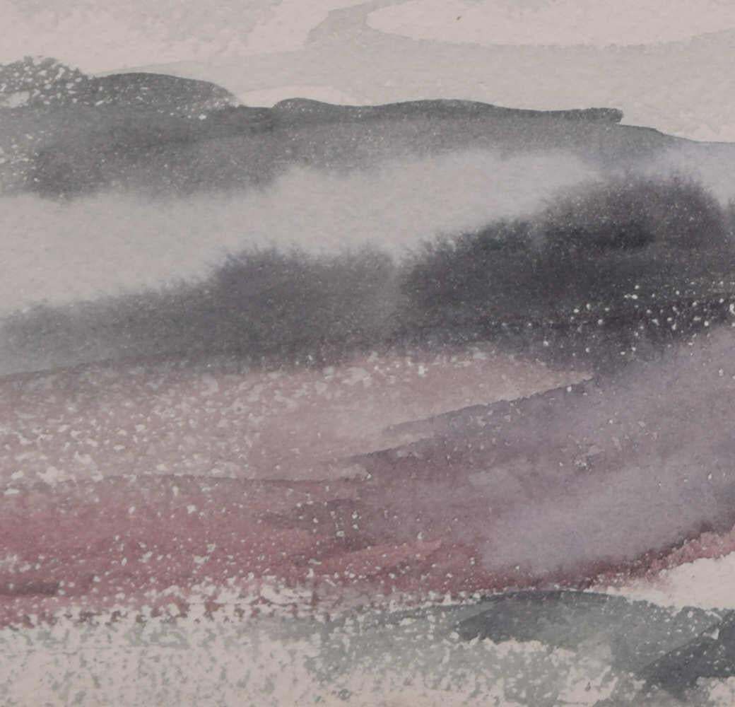 Landscape Watercolour By George Bissill photo for sale