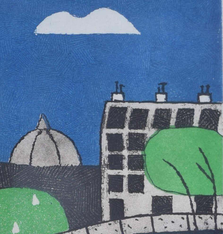 Notre Dame, Etching And Aquatint By Julian Trevelyan 1969 photo 1831.0