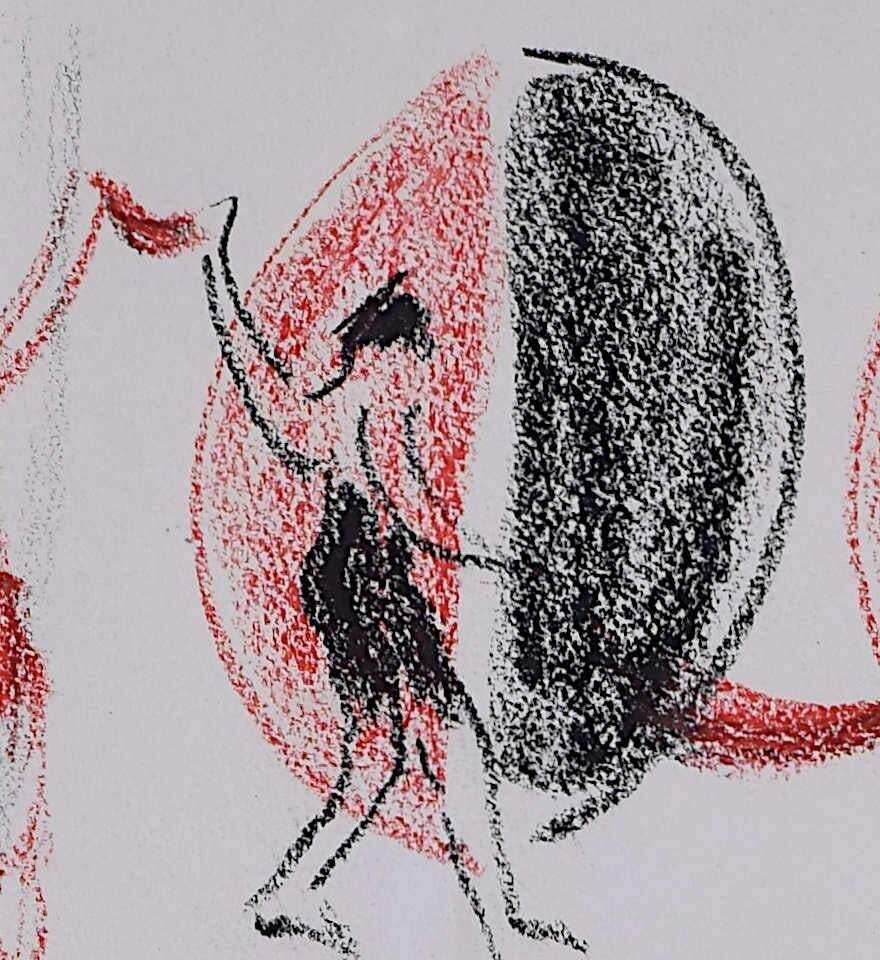 Stage Design, Wax Crayon Drawing By Sir Terry Frost Ra photo for sale