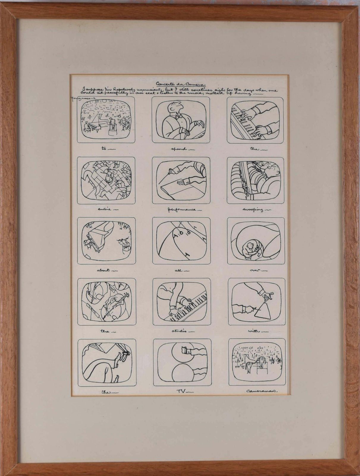 Concerto Da Camera, Punch Magazine Cartoon By 'Fougasse' photo furniture