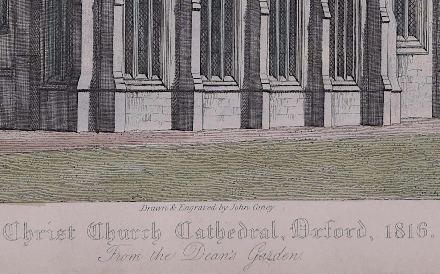 Christ Church Cathedral, Oxford, Engraving By John Cowey photo 229.0