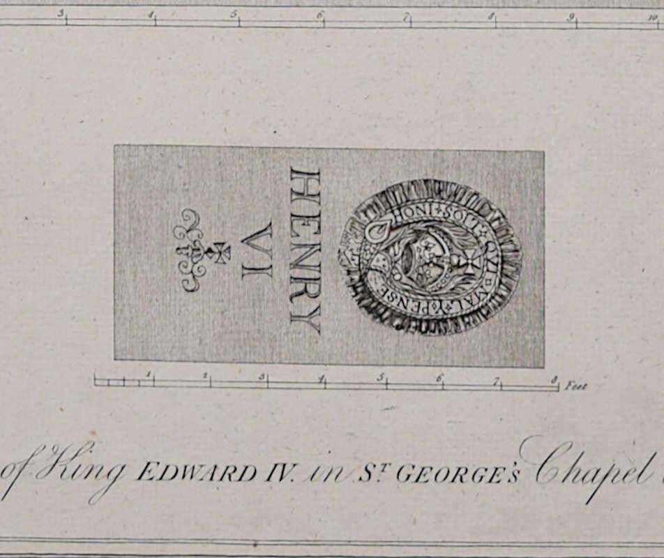Monument Of King Edward IV, Windsor, Engraving By James Basire 1790 photo Art