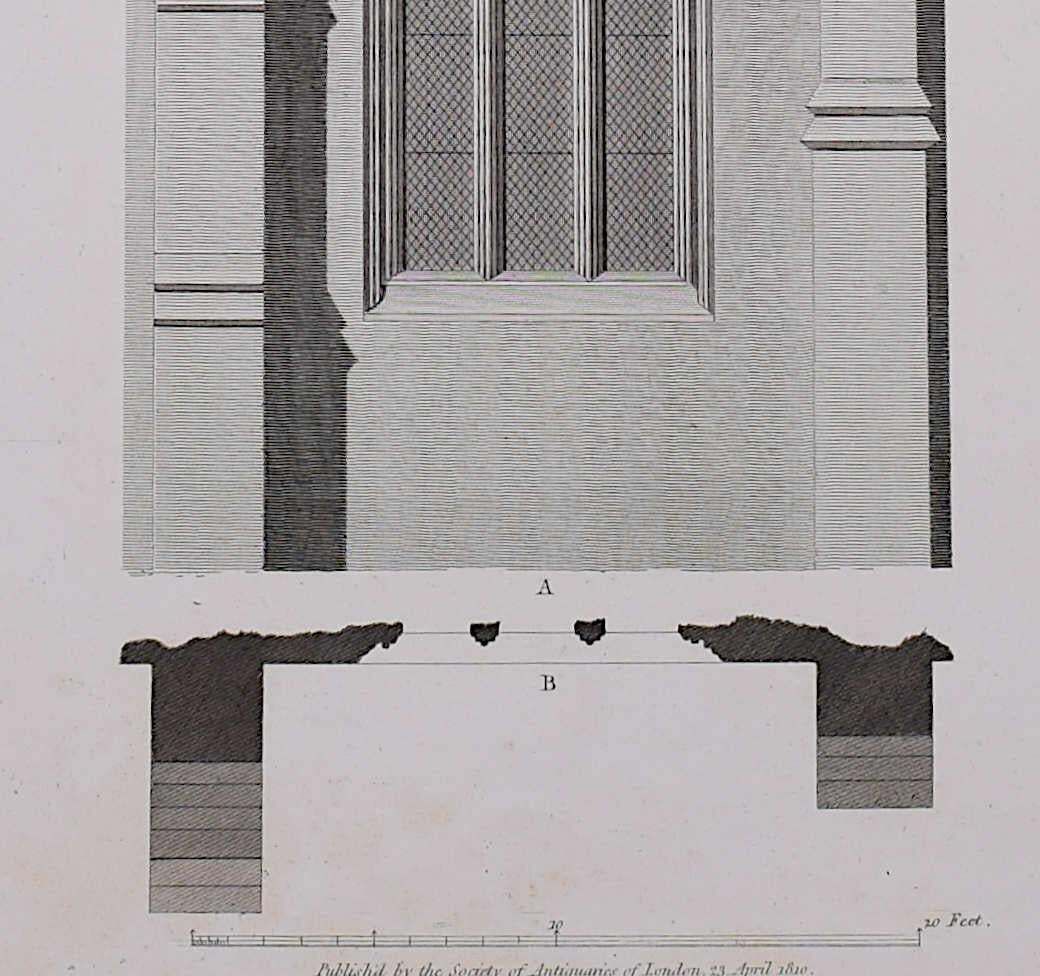 Architectural Fragments Of St Albans Cathedral, Engraving By James Basire 1810 photo 346.0