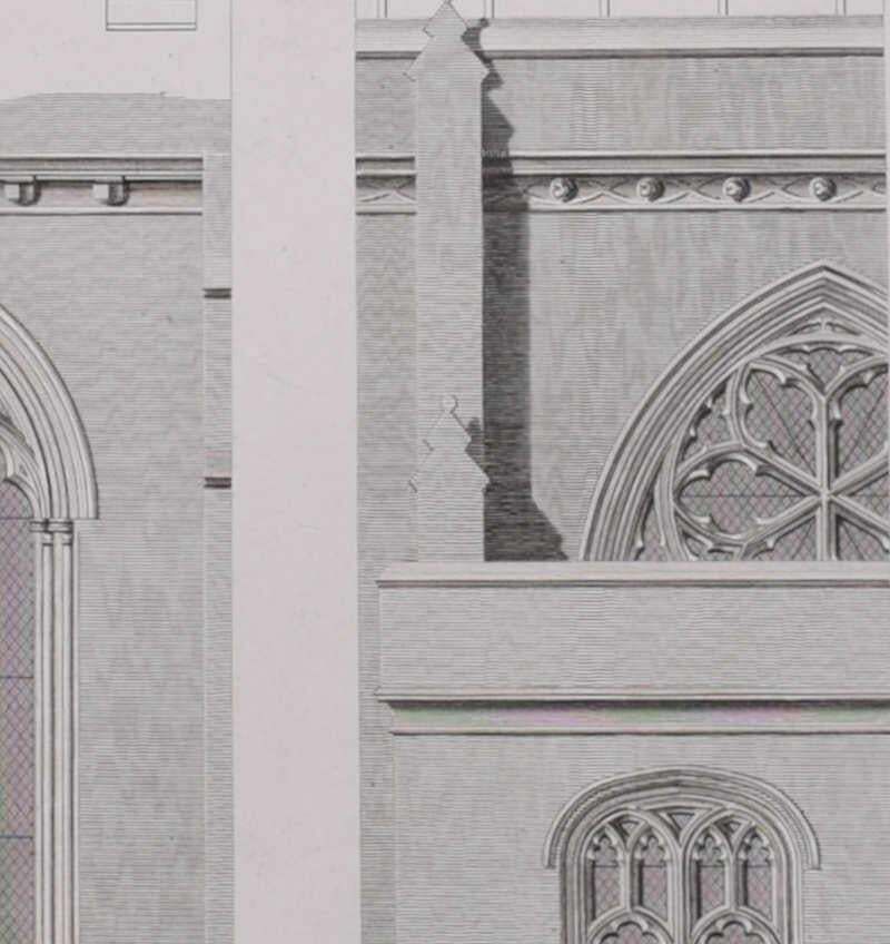 Architectural Fragments Of St Albans Cathedral, Engraving By James Basire 1810 photo 346.0