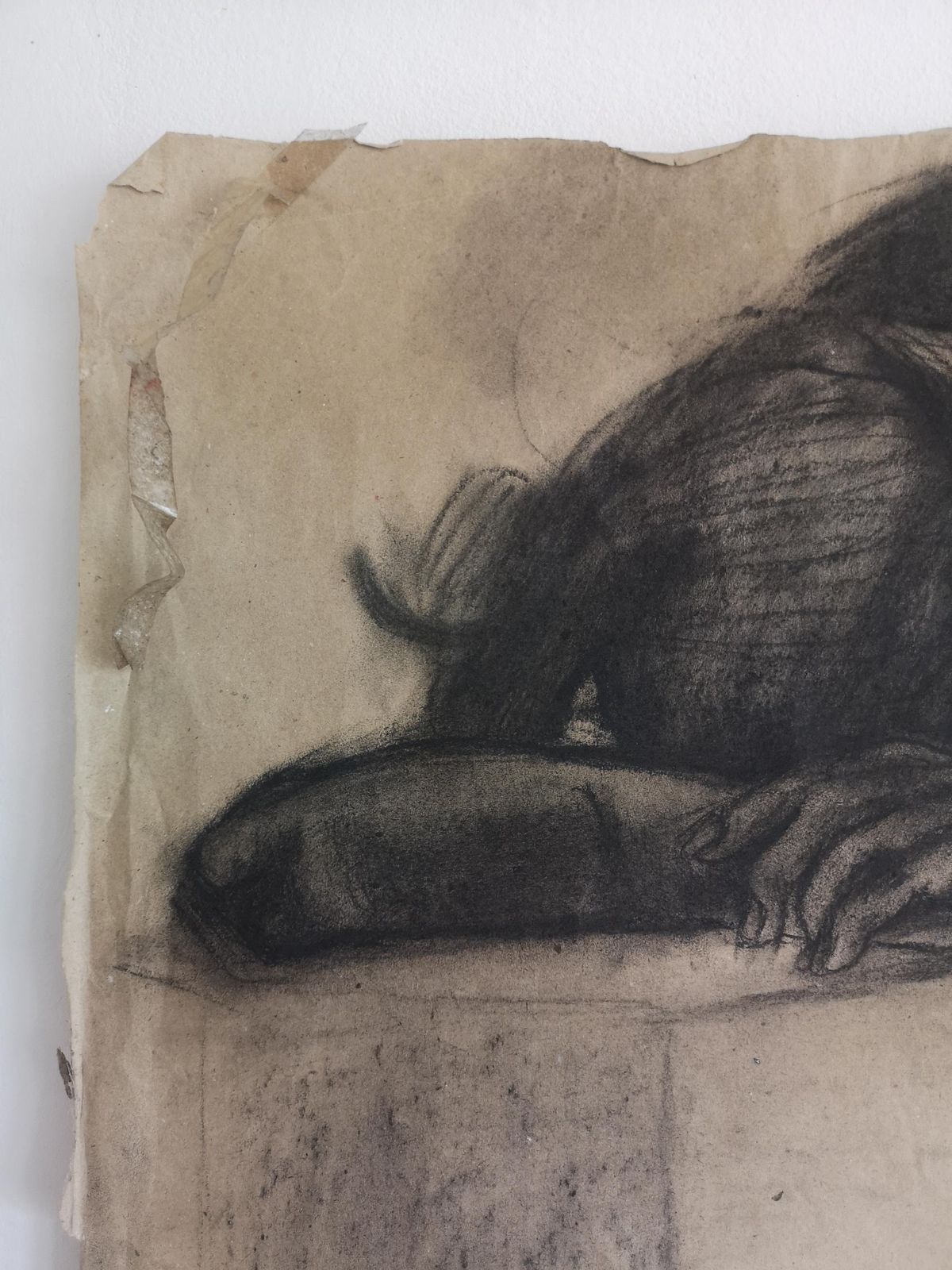 Timea's Vintage Figurative Sketch Of Woman: A Glimpse Into 1970s Kaposvar, Hungary   Unique, Bold, And Thoughtful Artwork, Monochrome photo Art