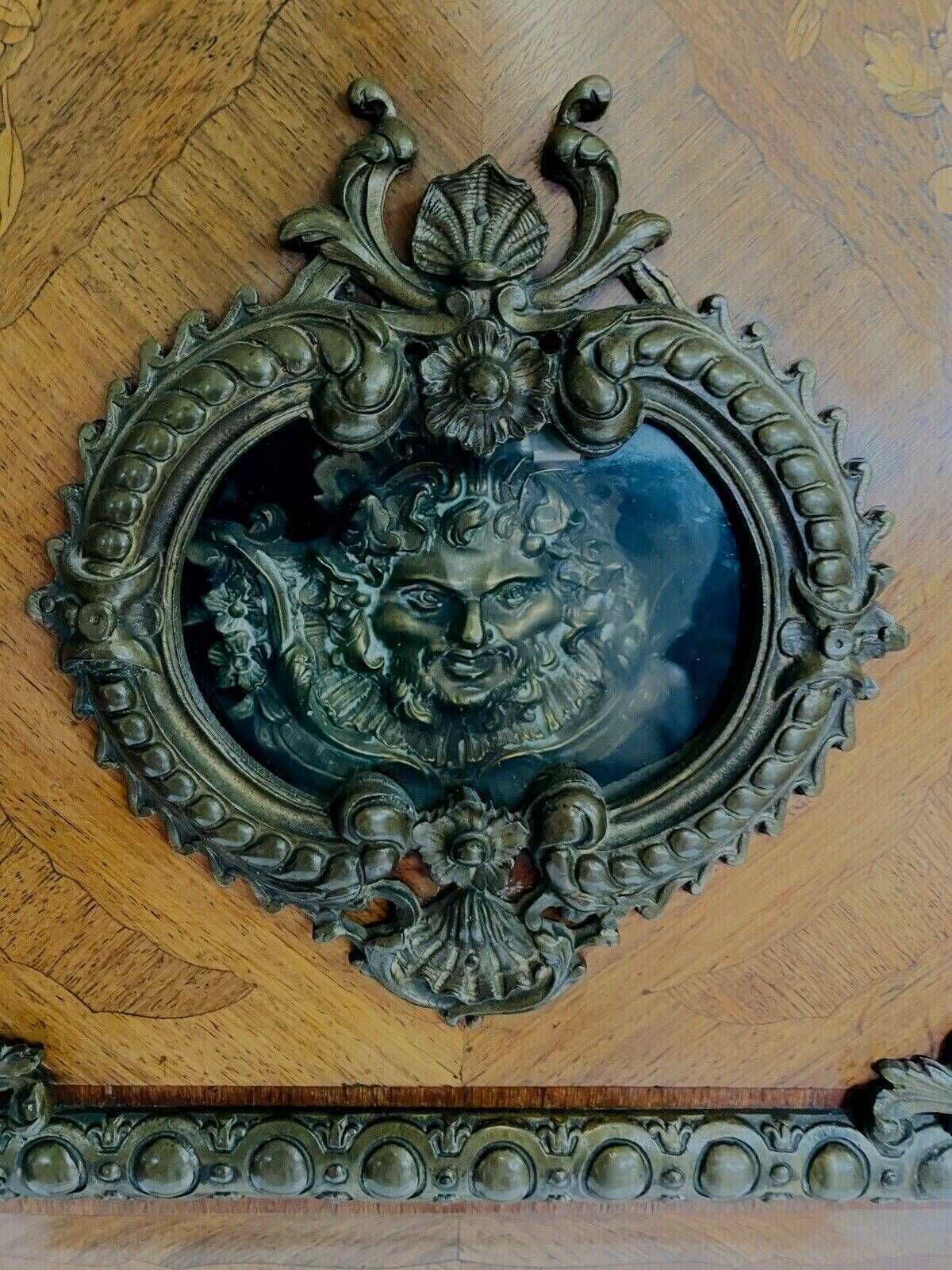 Louis XV Style Regulator In Marquetry Beach Wood 20th Century photo vintage