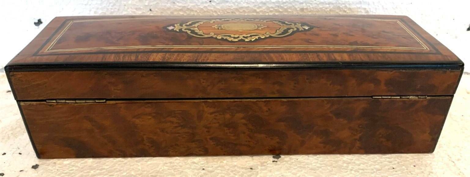 Glove Box In Thuja Burl Napoleon III Boulle Marquetry 19th Century photo Home Decor