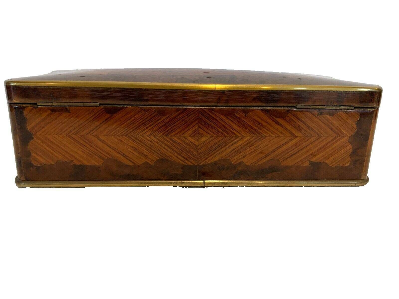 Glove Box In Thuja Burl Napoleon III Boulle Marquetry 19th Century photo Home Decor