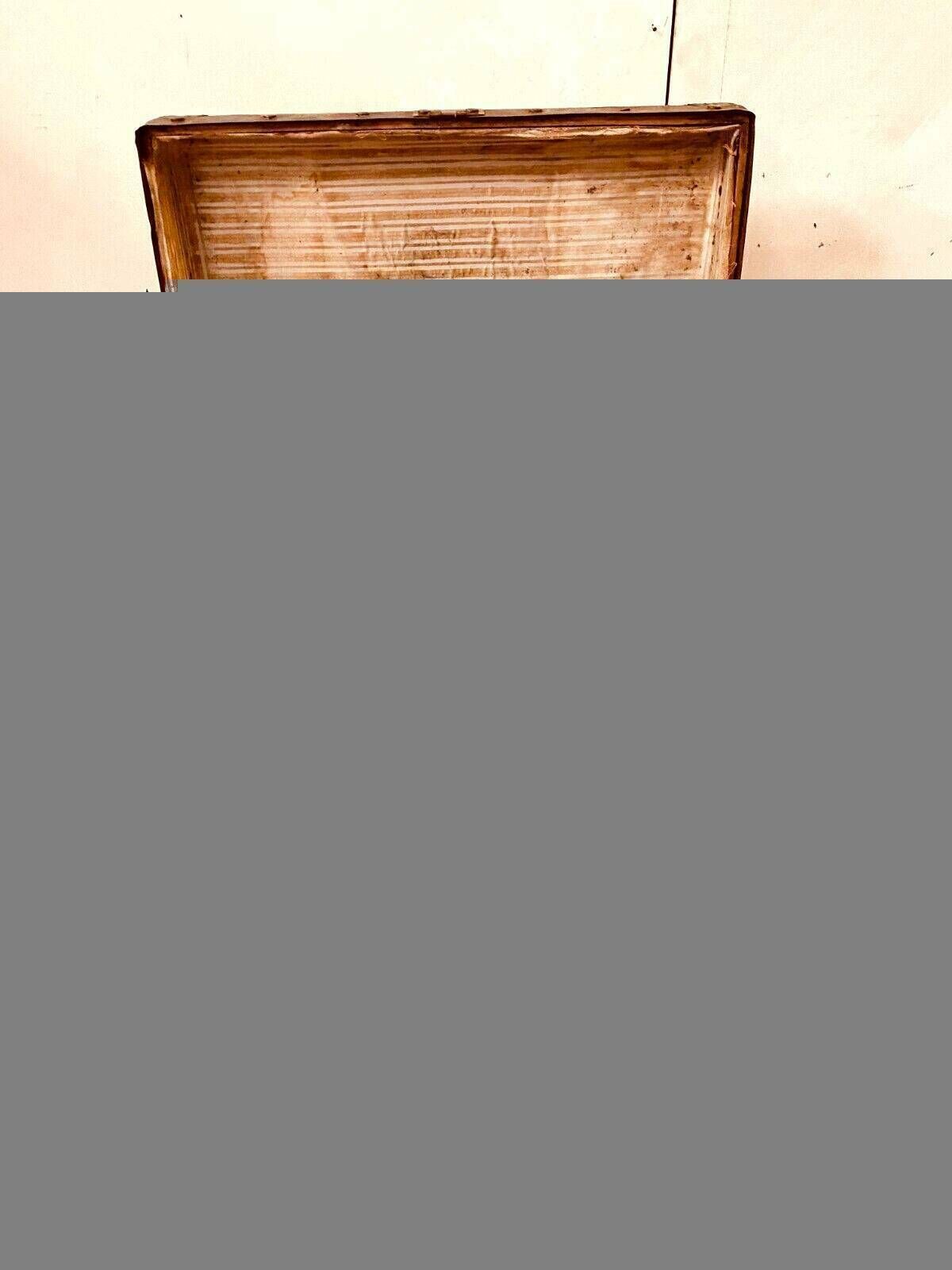 Travel Trunk In Wood And Wrought Iron 20th Century photo for sale