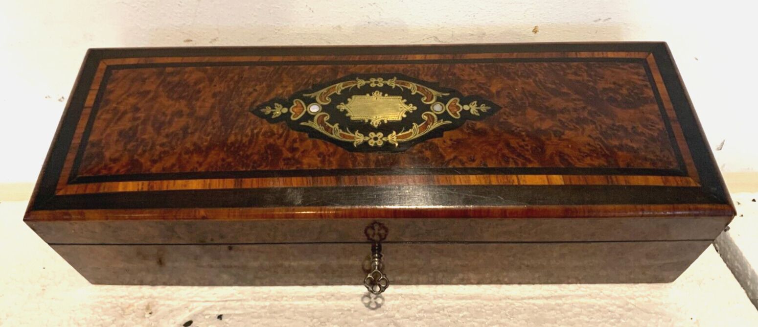 Home Decor Jewelry Box In Chuja Magnifying Glass Napoleon III Marquetry Boulle XIX Century photo