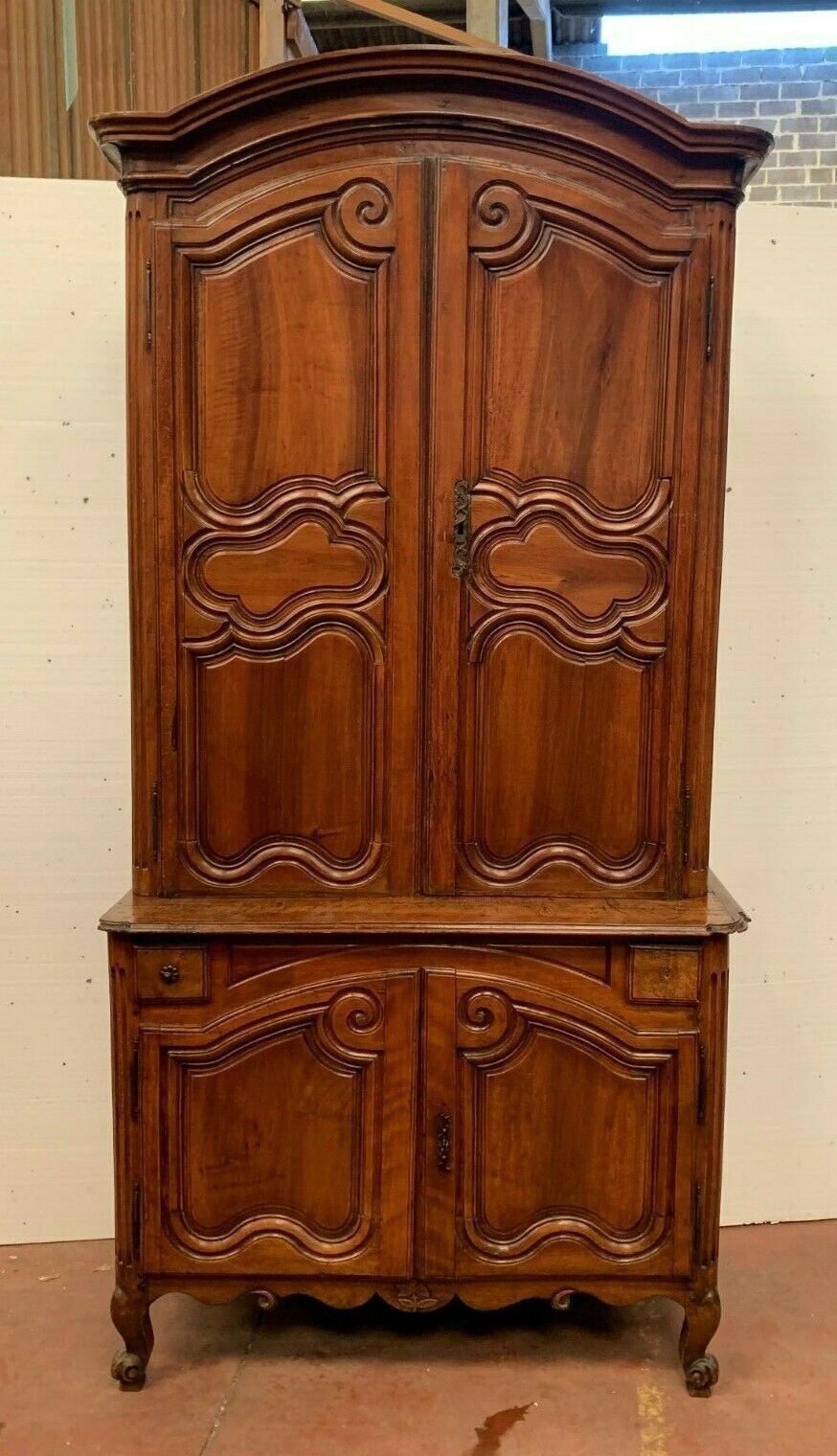 Buffet 2 Louis XV Bodies In Walnut / 18th Century Furniture / Antique XVIII Furniture photo furniture