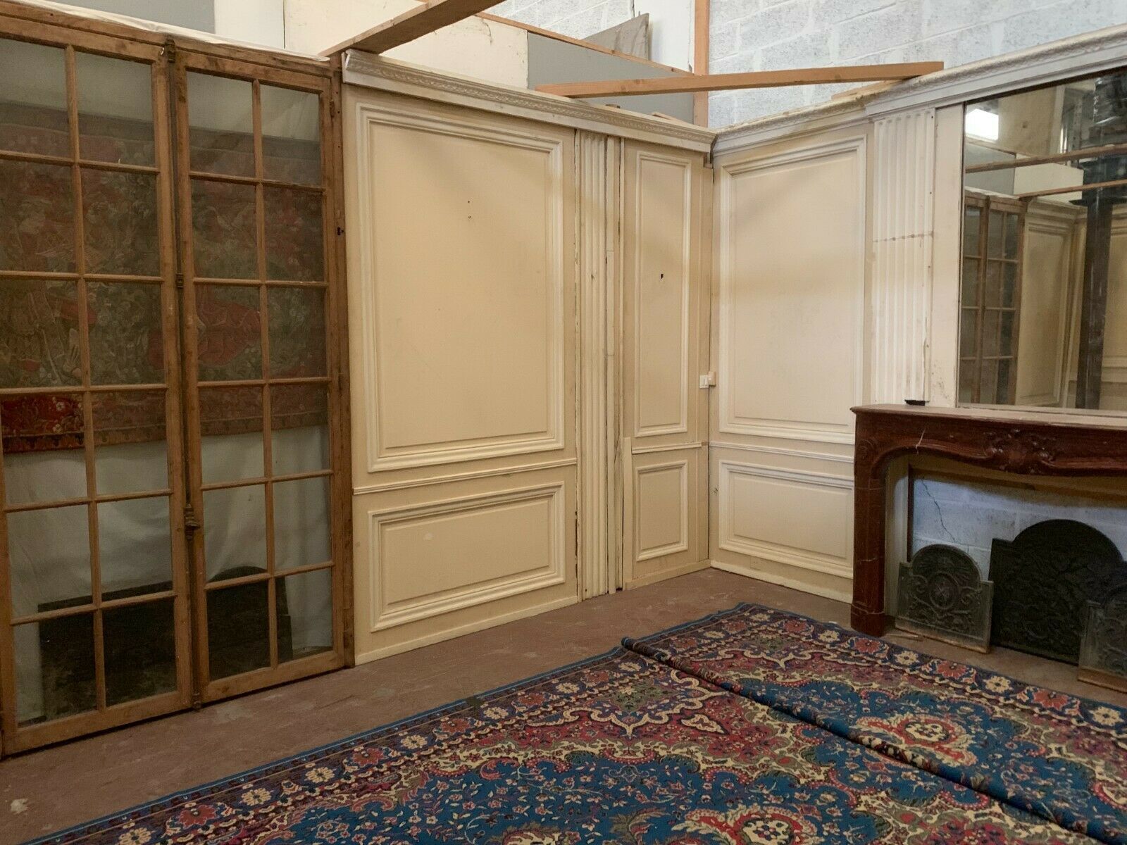 photo for sale Louis XVI Style Woodwork And Stucco Patina XIX Century