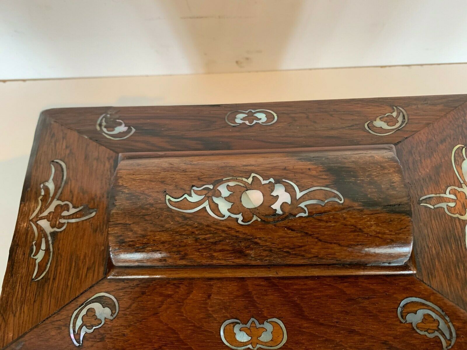 Rosewood Box With Boulle Napoléon III Mother Of Pearl Inlay photo 308.25