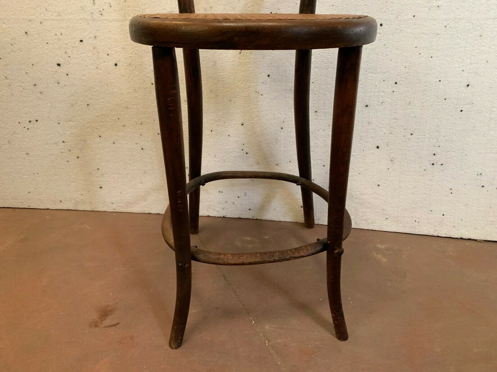 Thonet High Chair Or Stool In Curved Wood photo Furniture