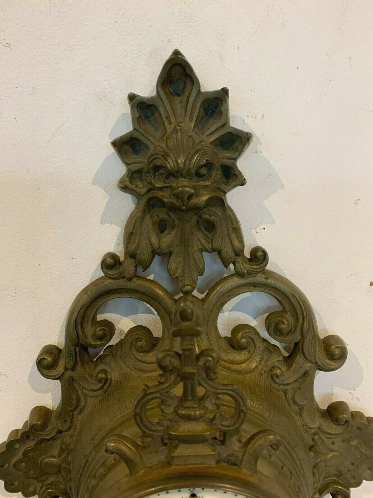 Chiseled Bronze Applique Cartel With 19th Century Mascaron Decoration photo for sale