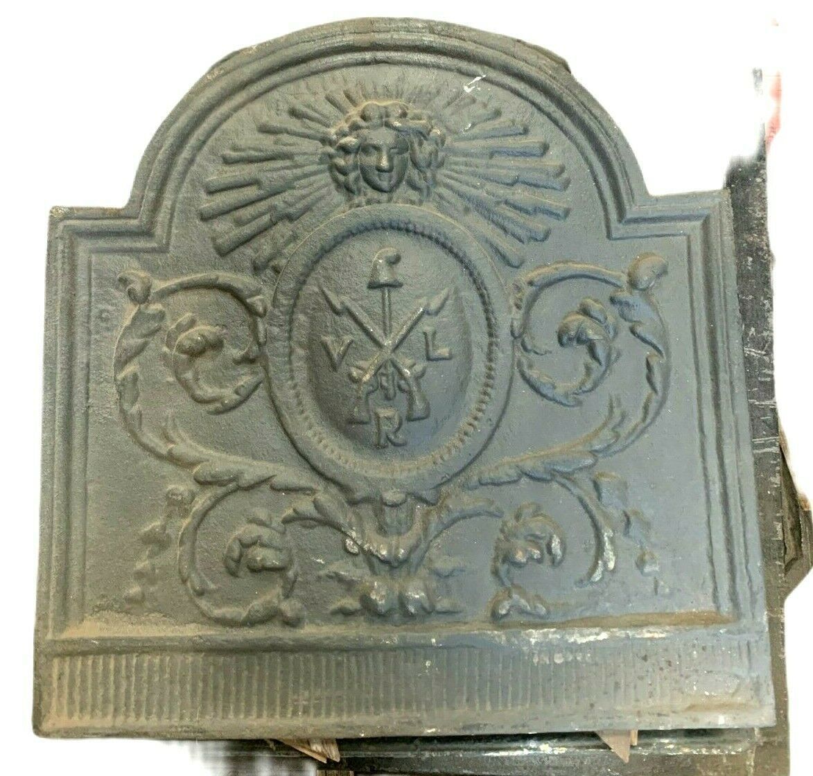 20th Century Cast Iron Fireplace Base Plate