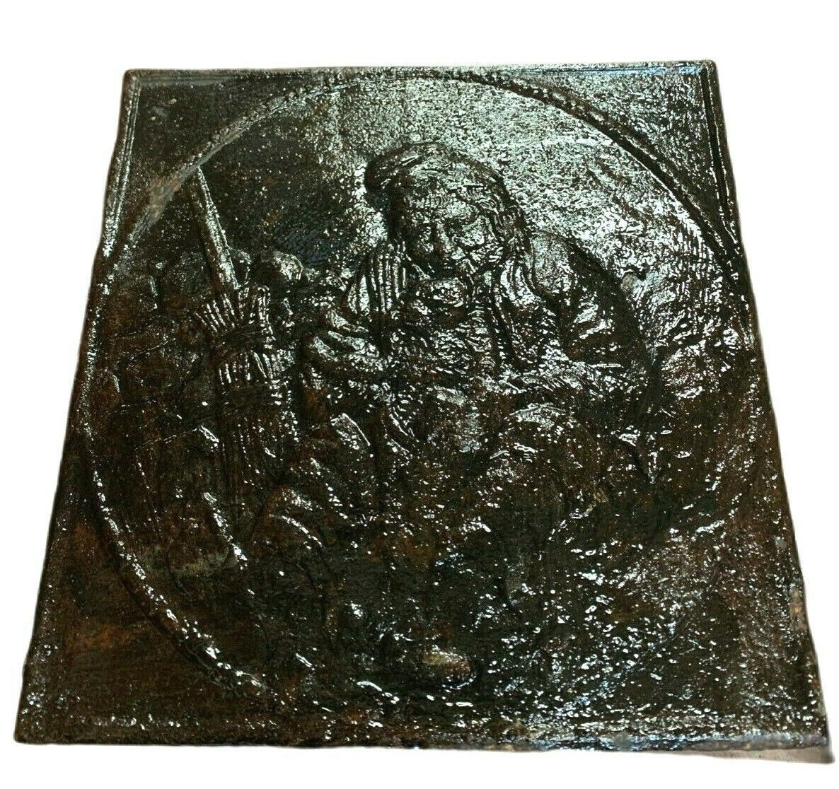 19th Century Cast Iron Fireplace Plate