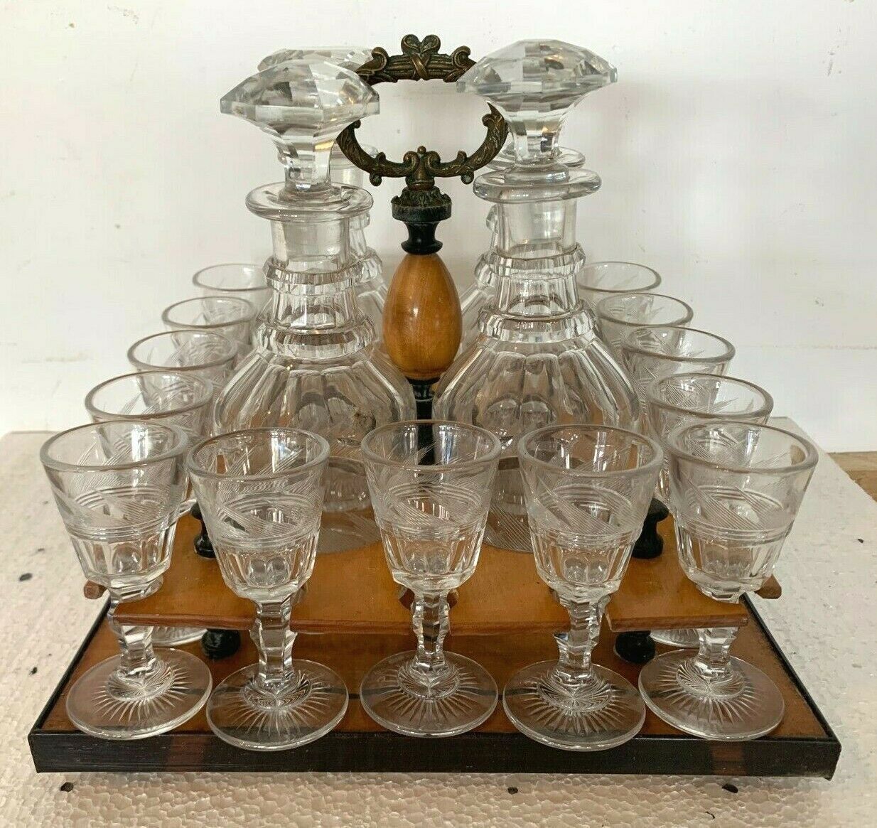 Charles X Style Liquor Cellar In 19th Century Lemon Wood Veneer photo furniture