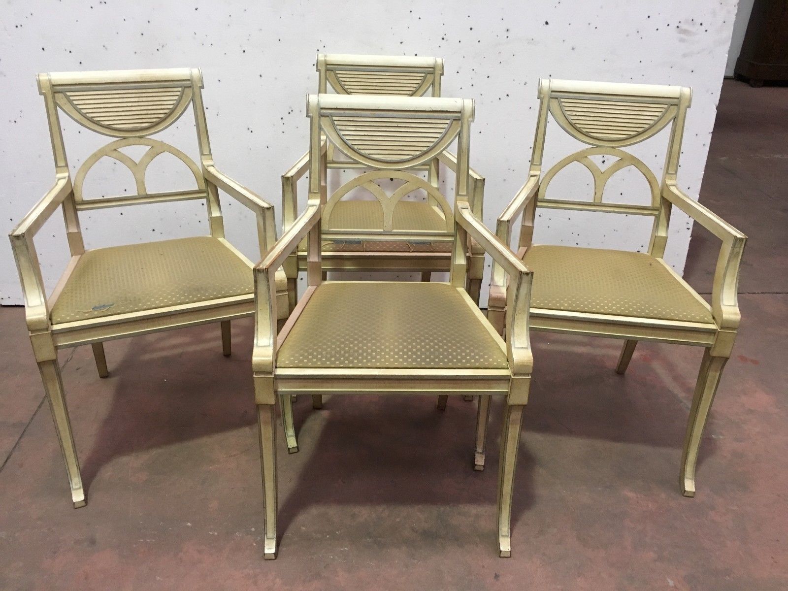 Patinated Beech Armchair Pair Of Designer Armchairs Style Armchair Chair photo furniture