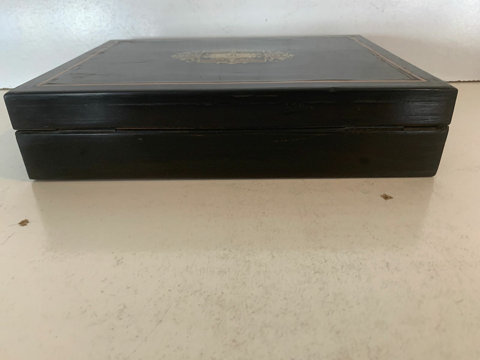 Box Tokens In Blackened Wood Box Napoleon III Boulle Marquetry Twentieth Century photo Home Decor