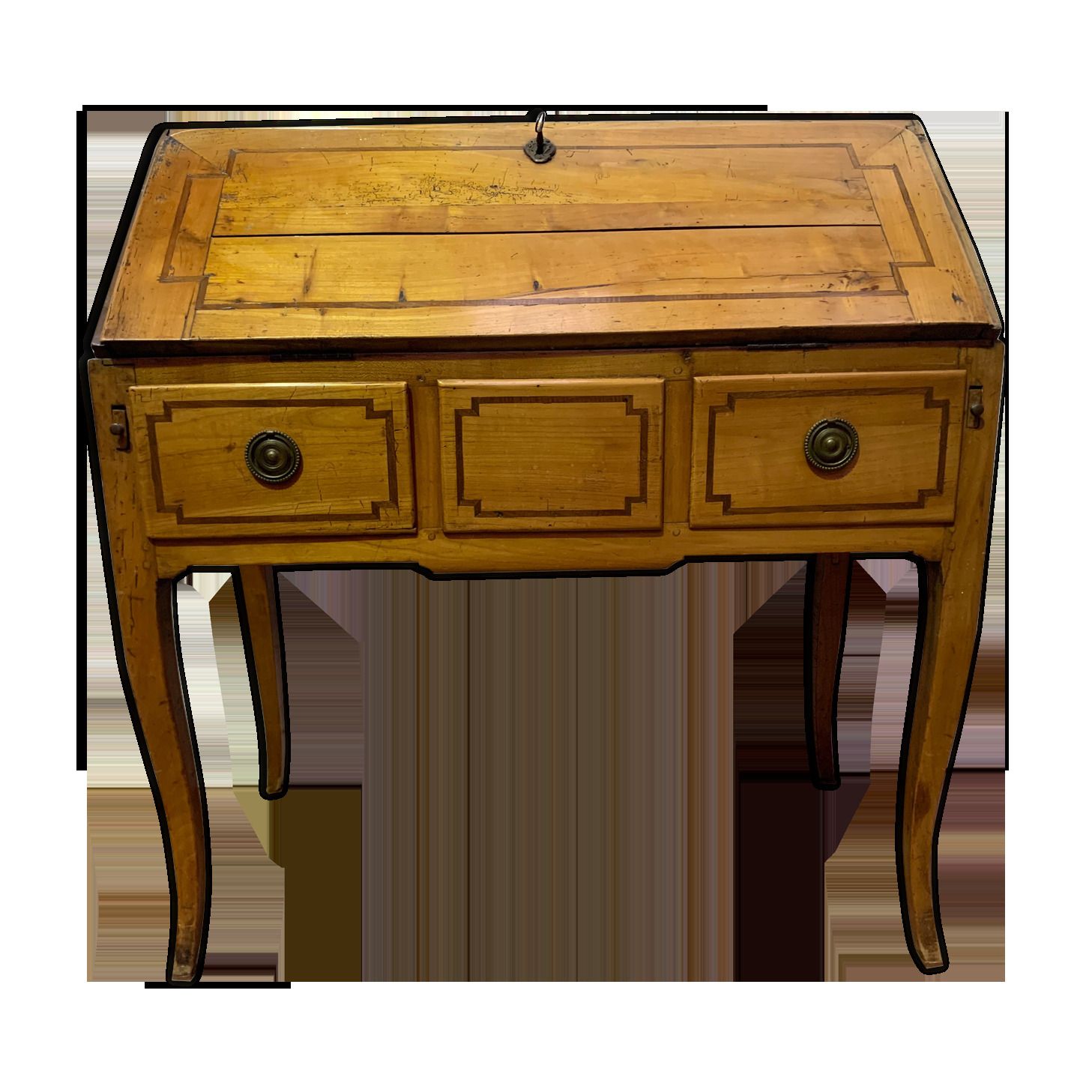 Louis XV Style Slope Office In Solid Cherry XIX Century