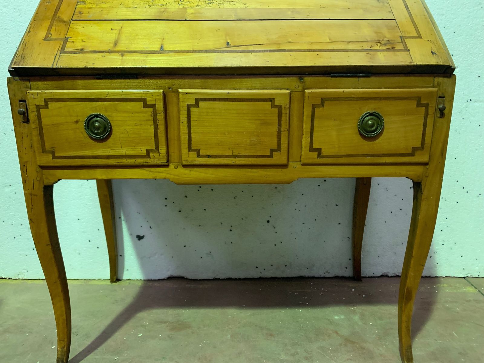 Louis XV Style Slope Office In Solid Cherry XIX Century photo Furniture