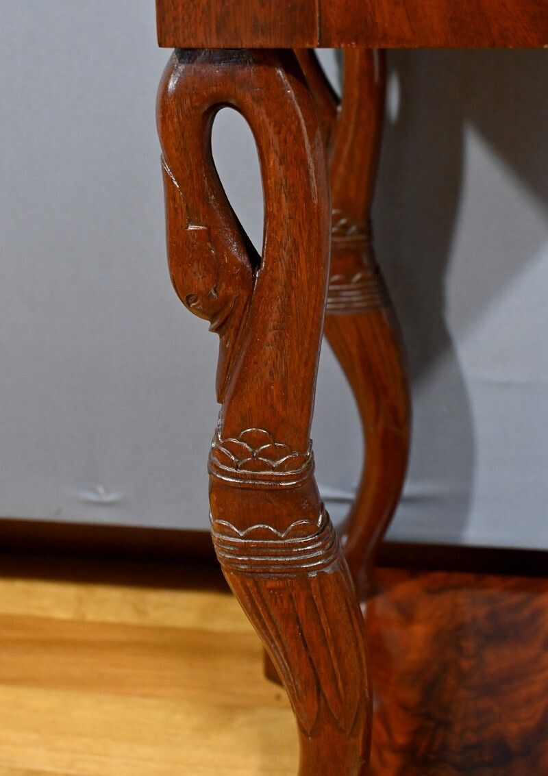 1400.0 Mahogany Bedside Table, Empire Style – Mid 20th Century photo