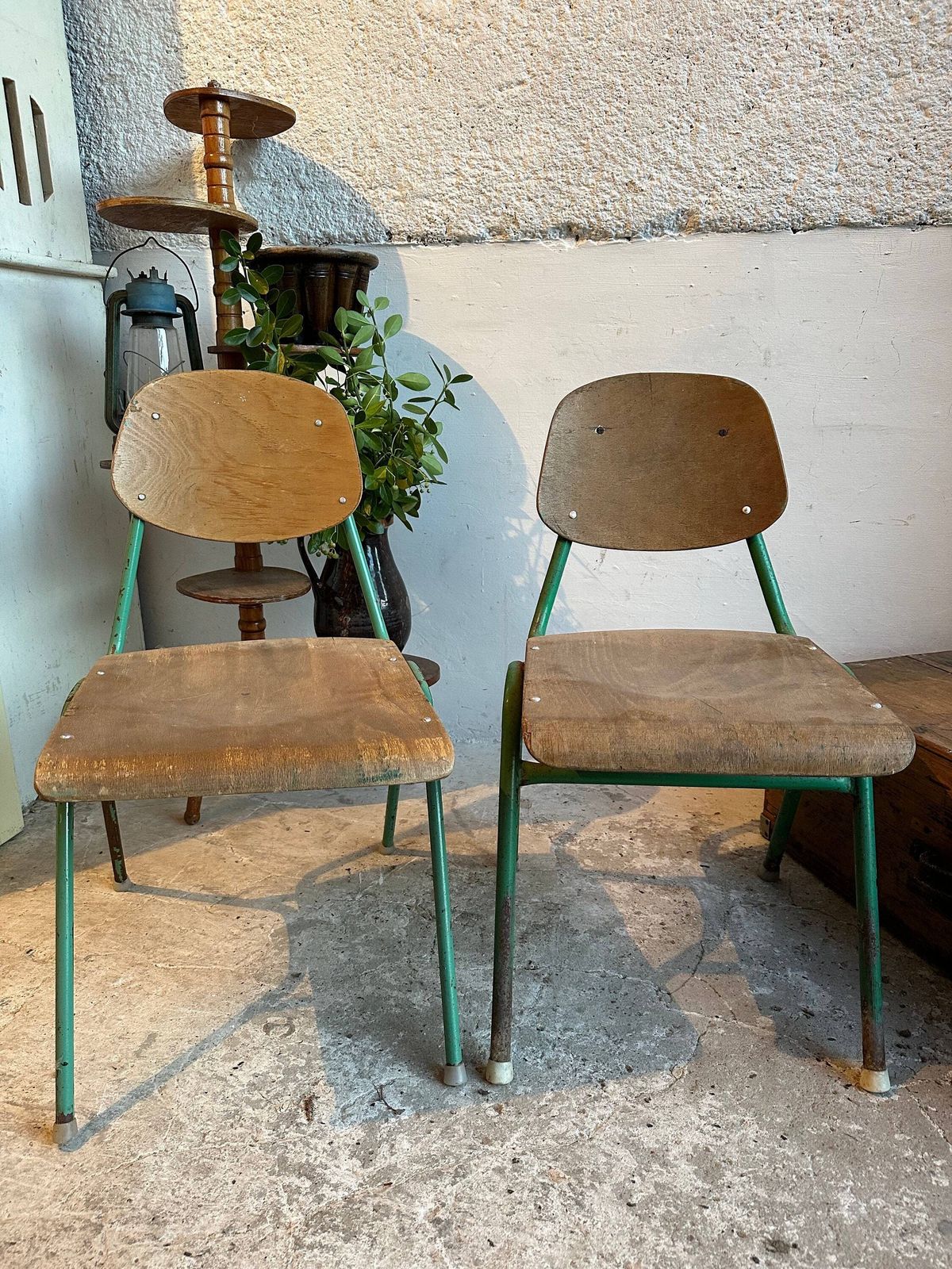 Vintage Hungarian Stacking Chairs: 1960s Maths Department Edition   Plywood Seats, Robust Metal Frames For Stylish Space Saving