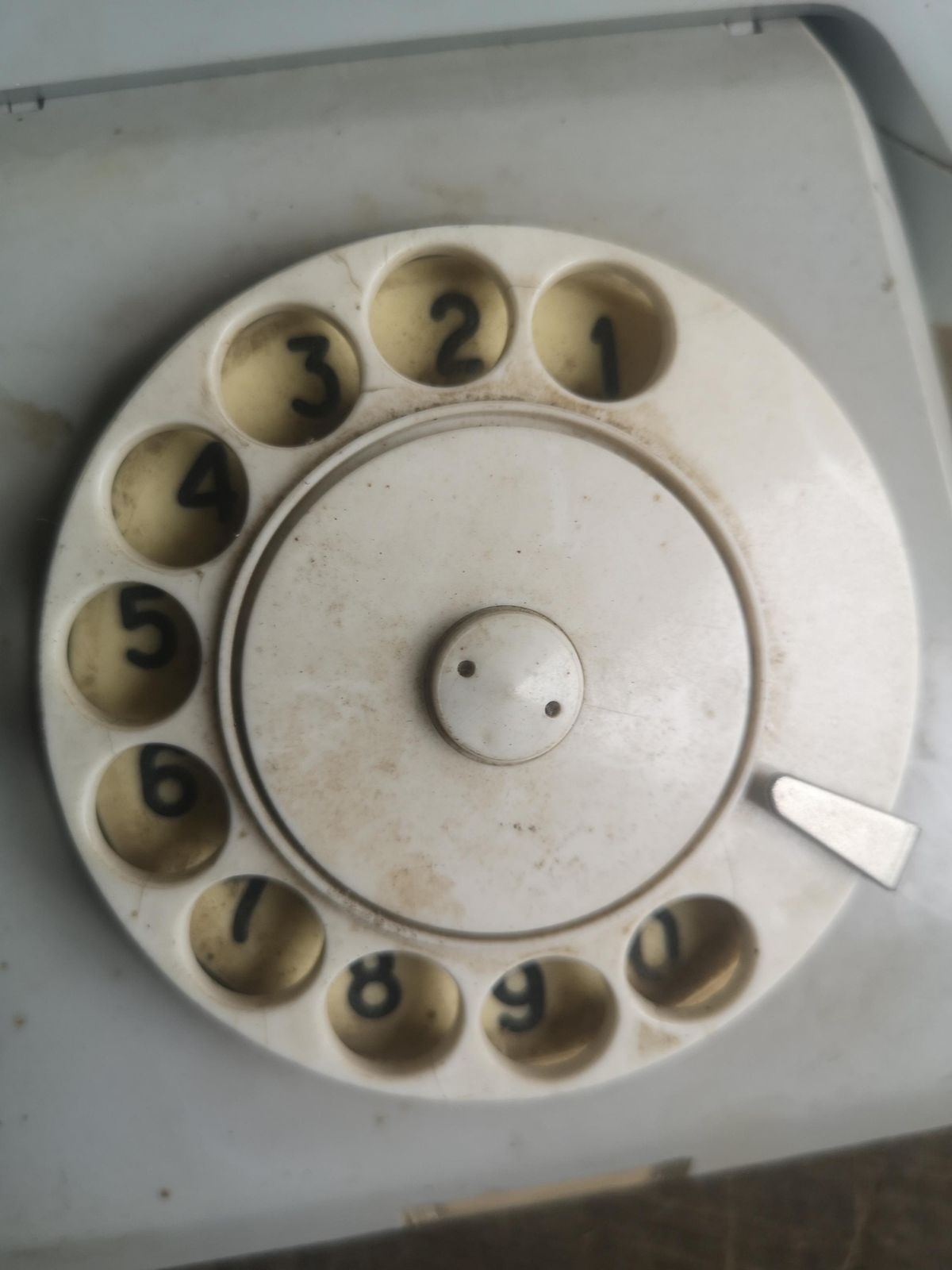 Old Retro Rotary Phone Cccp Russian, Grey Great Nostalgic Effect, Decor Or Use Telephone Rare Shape 60s Ussr photo for sale
