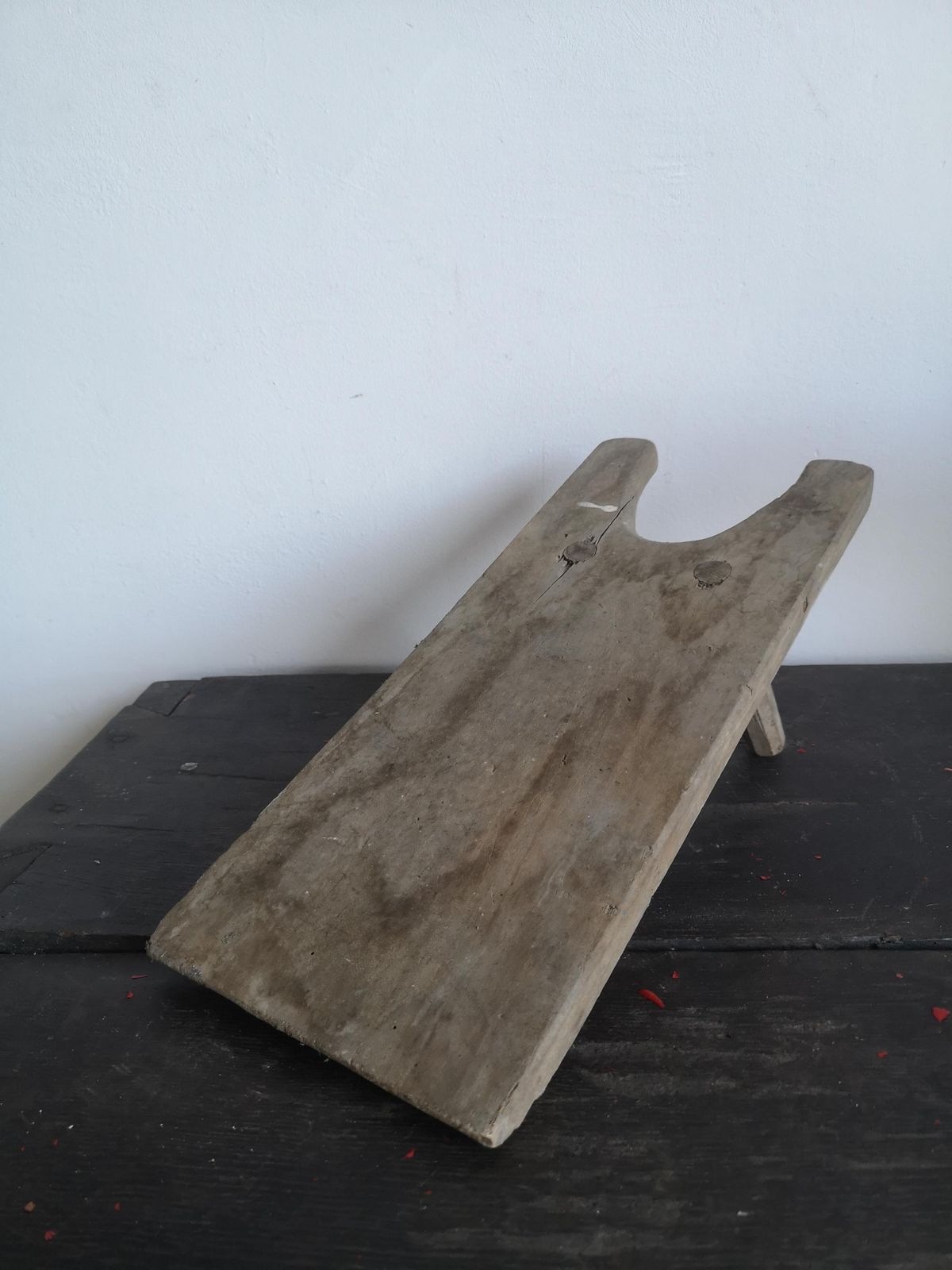Boot Remover Antique Hungarian Wooden Tool For Removing Dirty Or Stiff Shoes Wellington Boot Work Boots, Folk Tool photo for sale