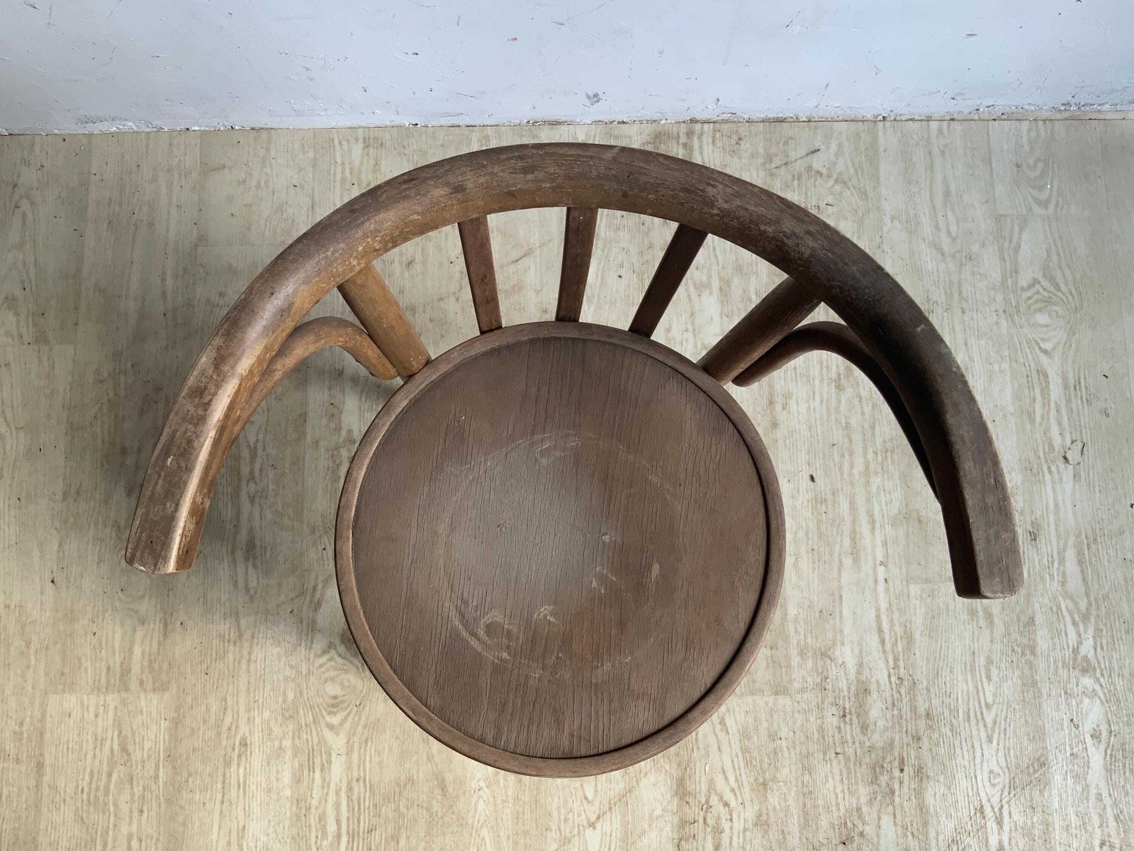 photo for sale Unique Antique Thonet Style Chair:1890s Austrian Elegance | Solid Wood| Reclaimed From Budapest Auction Timeless Art For Your Home Décor