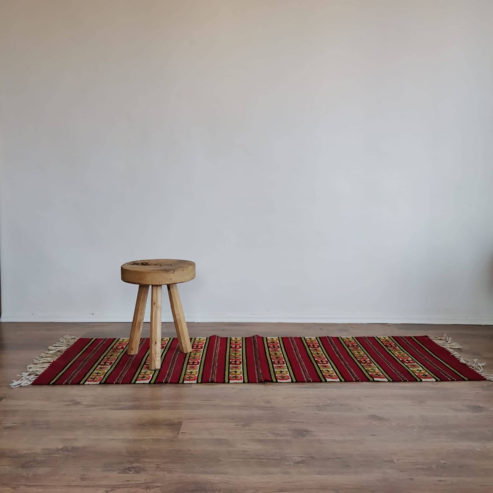 Big Wall Hanging Turkish Styled Hand Weaved Kiln 60's Wall Fabric. Vintage Bold Bright Home Decor, Dero Colours, Brown, Red, Green,