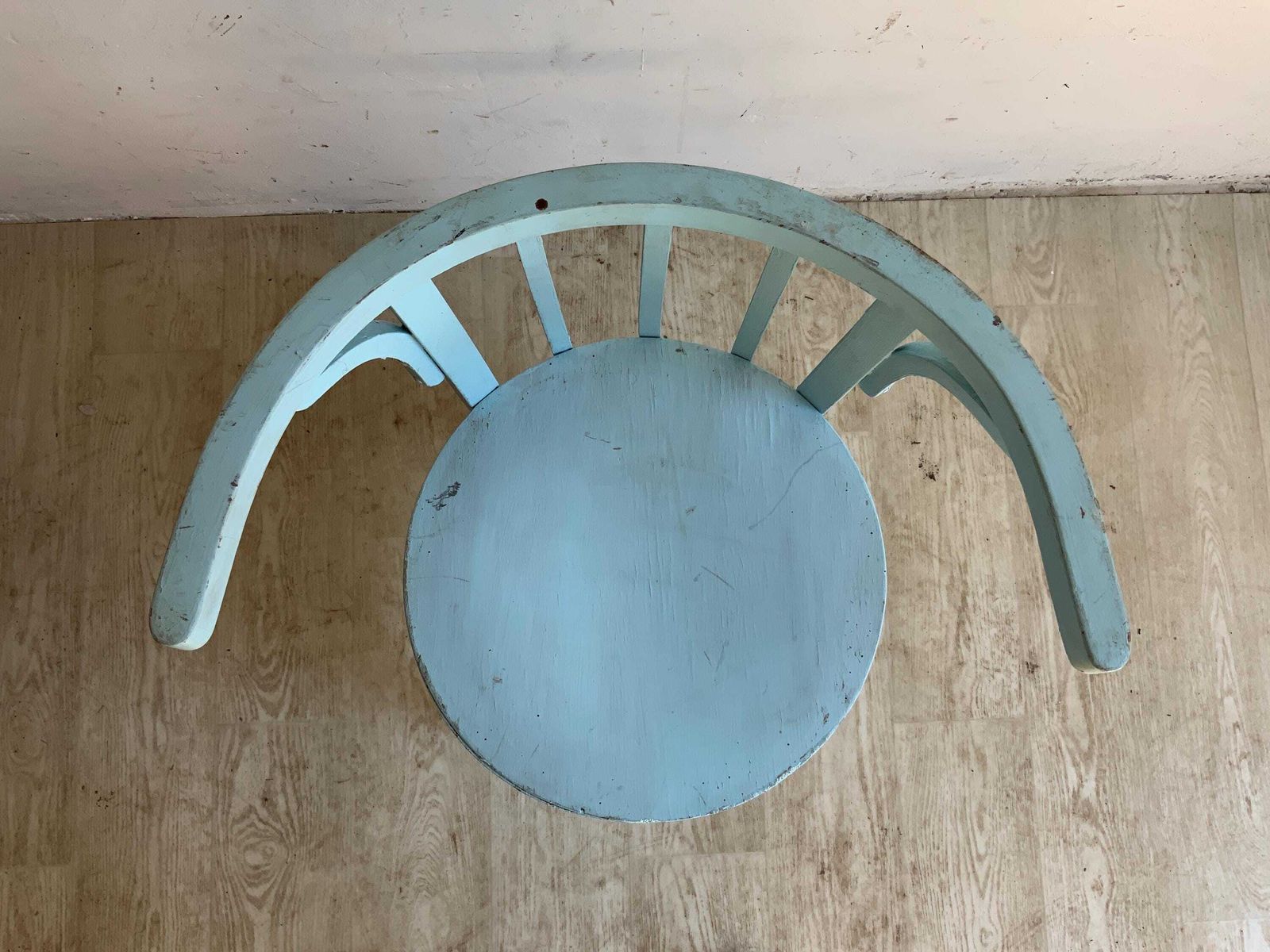 photo for sale French Blue Antique Thonet Style Chair C1900 Elegance | Solid Wood| Reclaimed From Old Tea House| Timeless Art For Your Home Décor