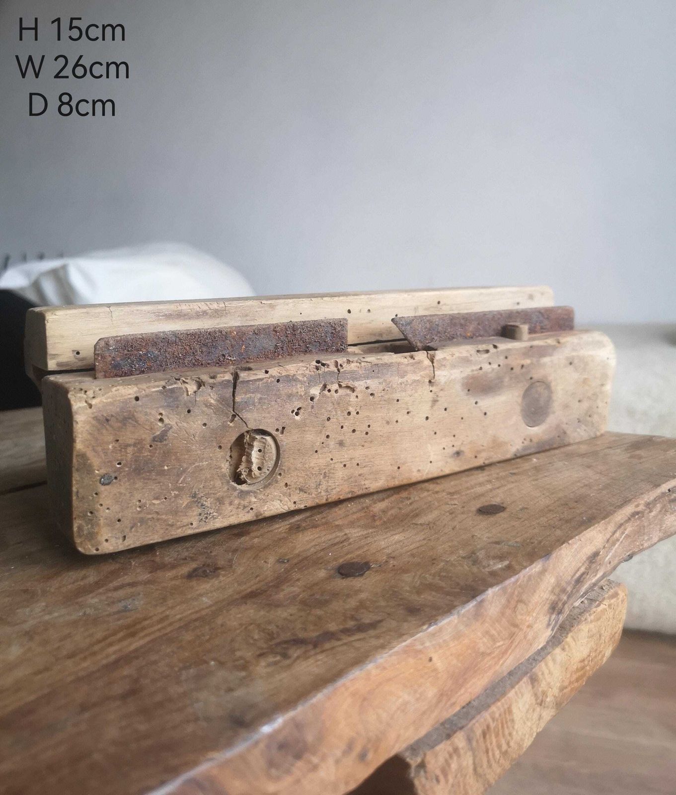photo for sale Rustic Wood Working Tools Set Of 3 Primitive Old Workman S Tools, Farmhouse Decor, Wooden And Metal Handles, Display Props, Collectibles