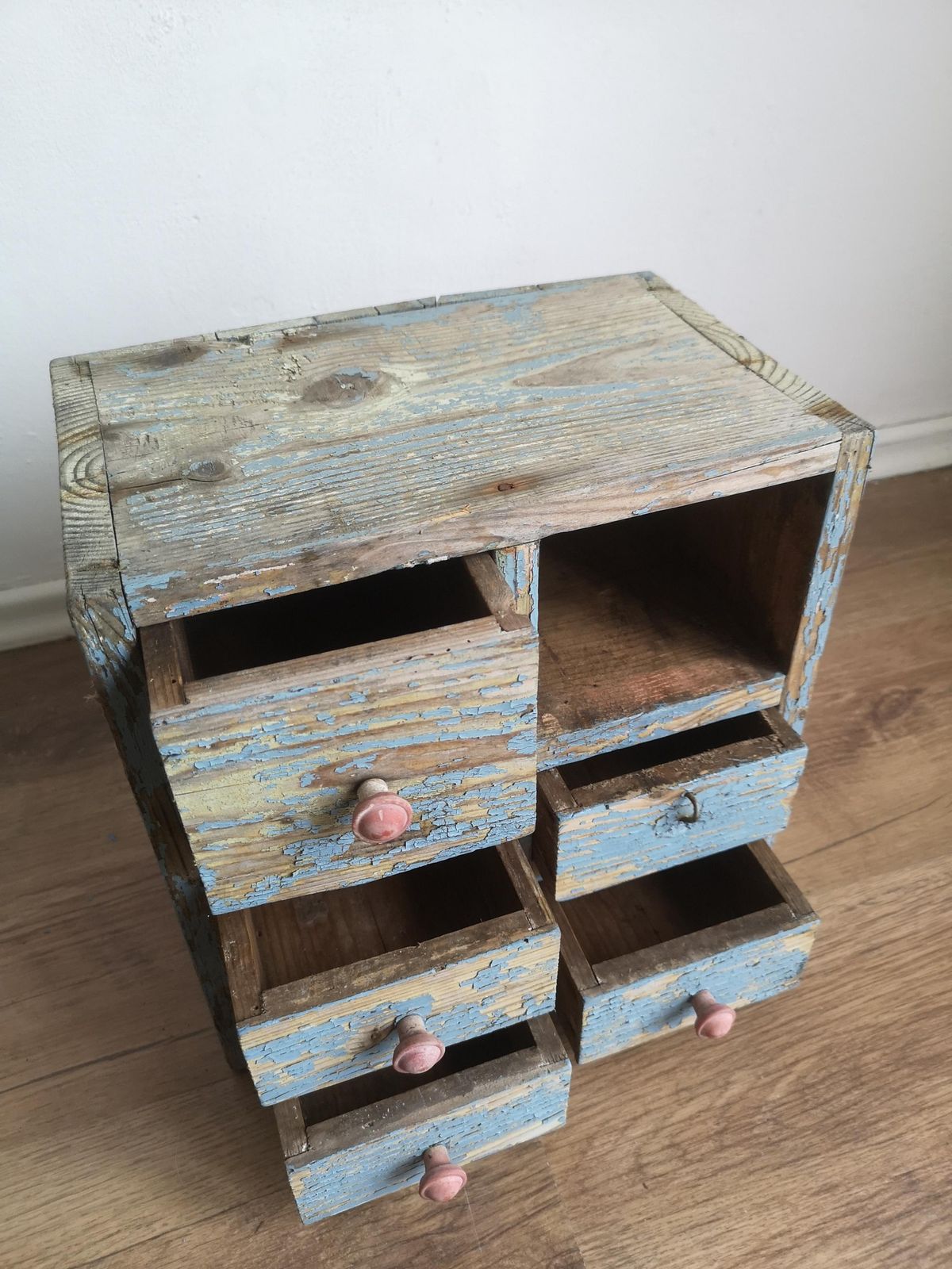 Folk Apothecary Cabinet Small. Jewelry Box Mini Chest Of Drawers Herb Cupboard, Original, Trinket, Hand Made, Primitive 100 Yrs Old photo 71.0