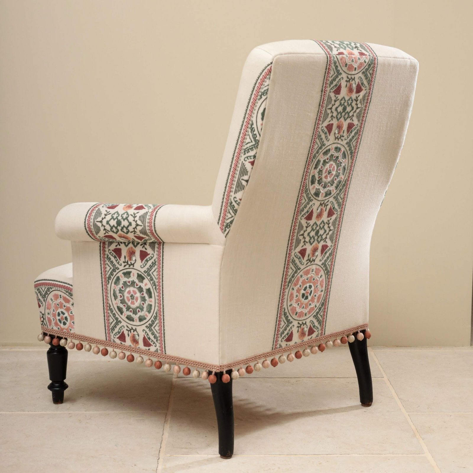 A Classic Antique Square Back French Armchair Dating To Around 1880. photo Furniture