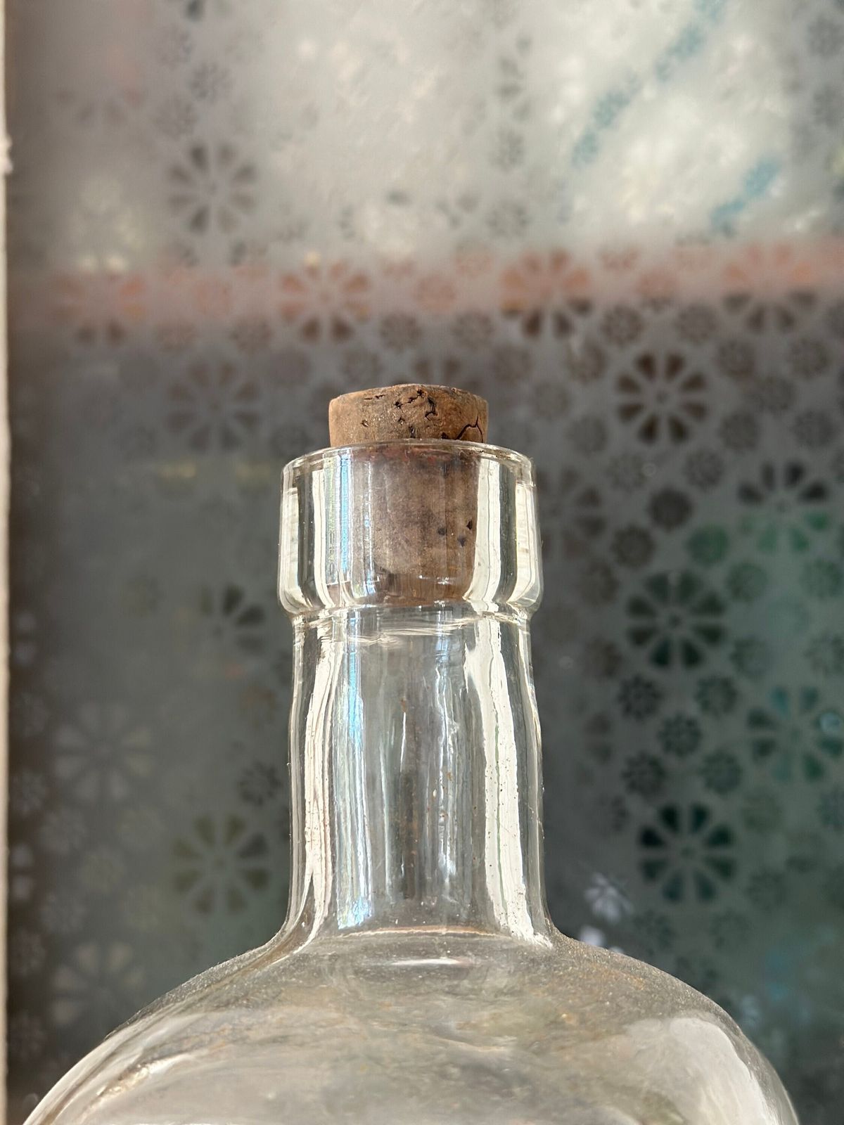 Budapest Crafted Antique Glass Bottle Set   Rare Square Shaped Trio For Timeless Floral Displays Unique Collectibles History And Elegance! photo vinterior