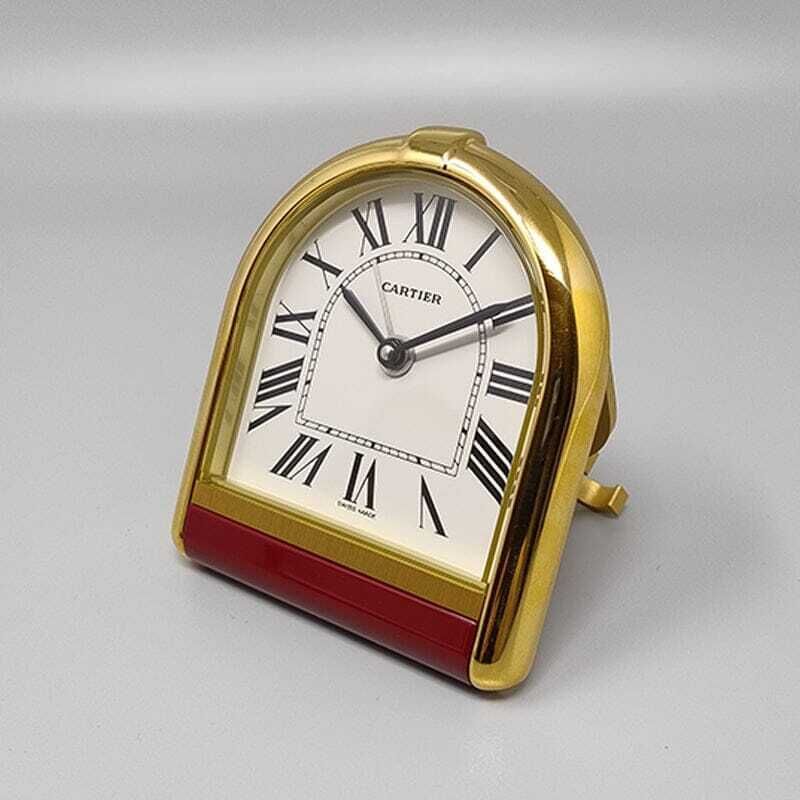 1980s Gorgeous Cartier Romane Alarm Clock Pendulette. Made In Swiss photo 1668.0